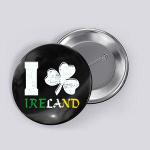 I Heart Ireland Irish Clover Button