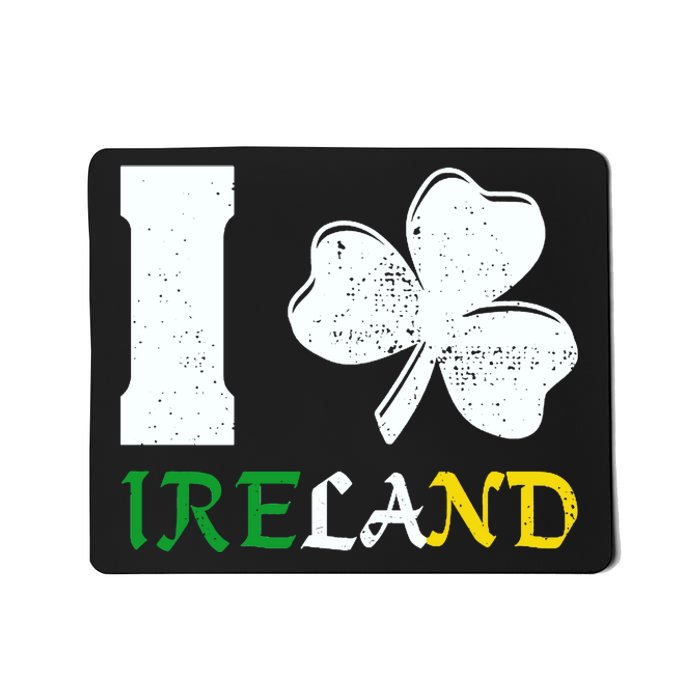 I Heart Ireland Irish Clover Mousepad