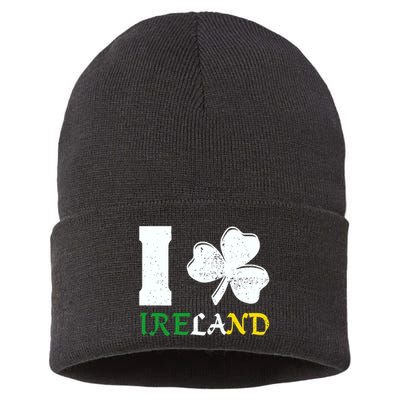 I Heart Ireland Irish Clover Sustainable Knit Beanie