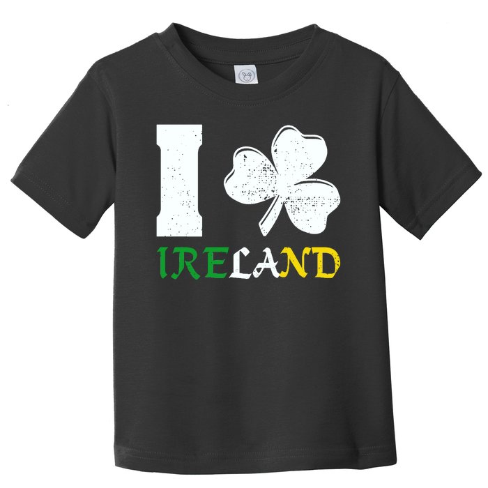 I Heart Ireland Irish Clover Toddler T-Shirt