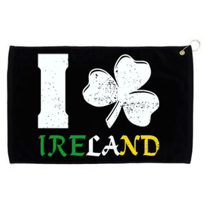 I Heart Ireland Irish Clover Grommeted Golf Towel