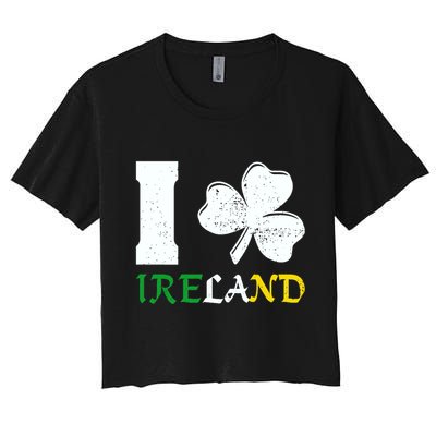 I Heart Ireland Irish Clover Crop Top