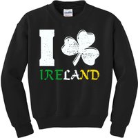 I Heart Ireland Irish Clover Kids Sweatshirt