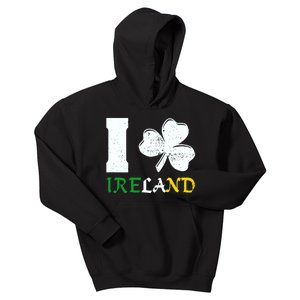 I Heart Ireland Irish Clover Kids Hoodie