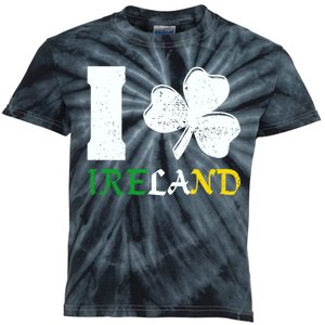 I Heart Ireland Irish Clover Kids Tie-Dye T-Shirt