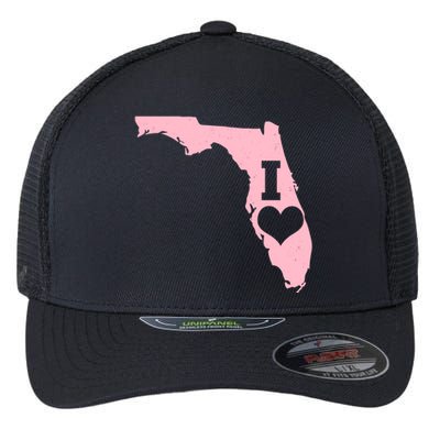 I Heart Love Florida State Flexfit Unipanel Trucker Cap