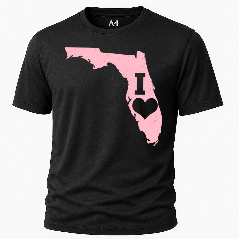 I Heart Love Florida State Cooling Performance Crew T-Shirt