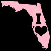 I Heart Love Florida State Cooling Performance Crew T-Shirt