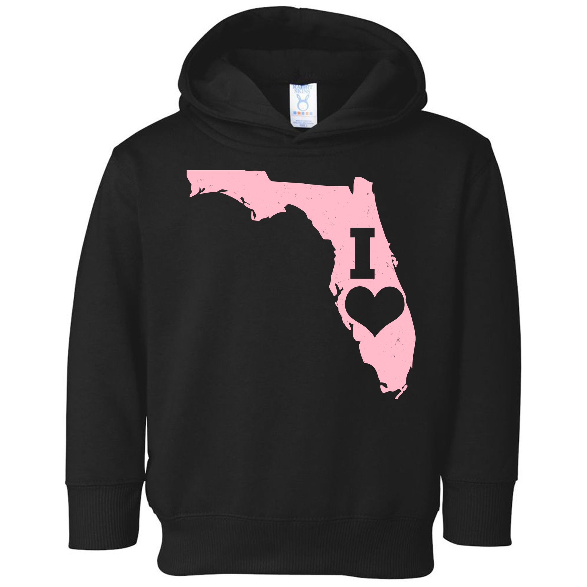 I Heart Love Florida State Toddler Hoodie