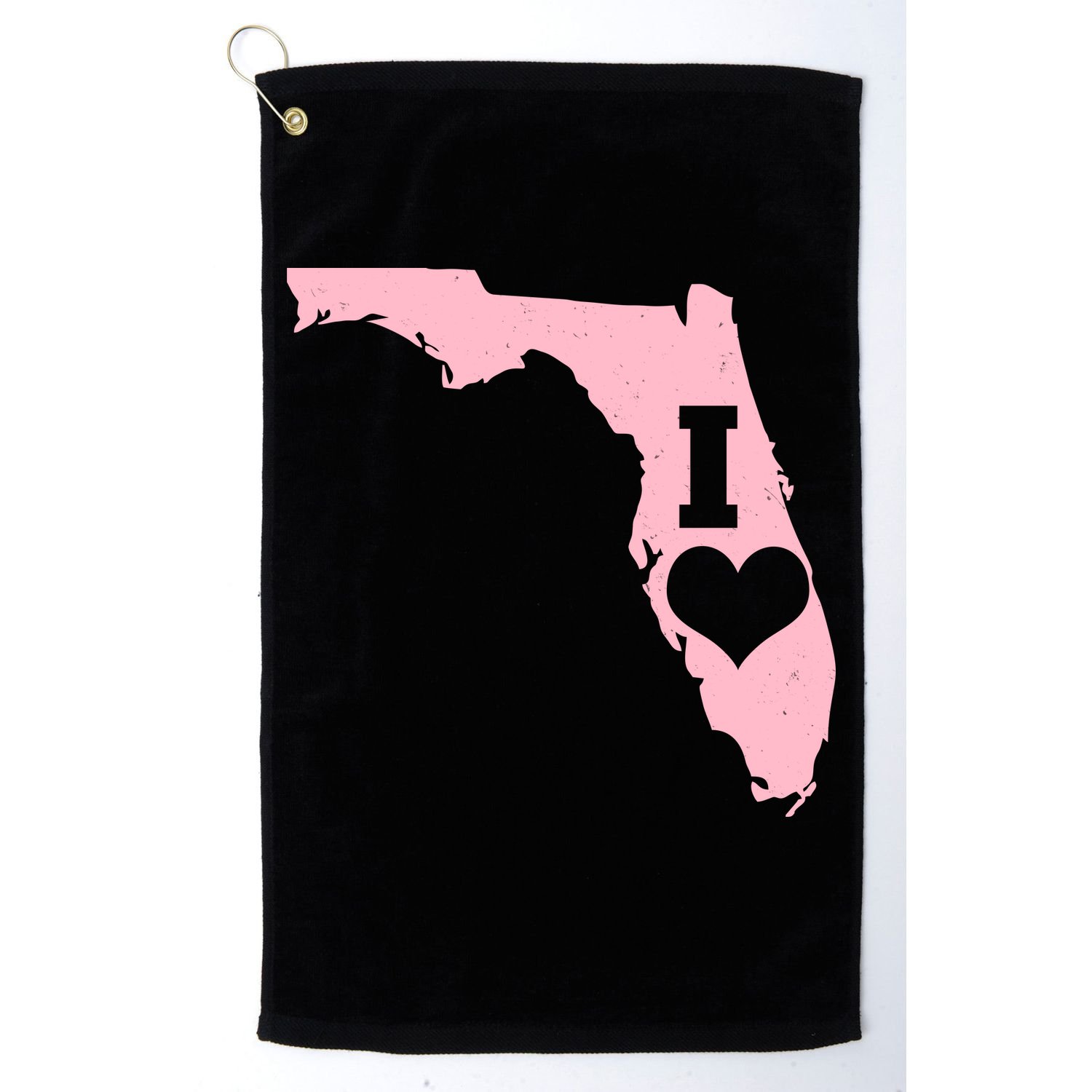 I Heart Love Florida State Golf Towel