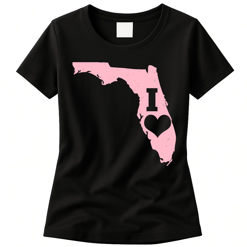 I Heart Love Florida State Womens T-Shirt