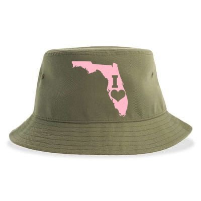 I Heart Love Florida State Sustainable Bucket Hat