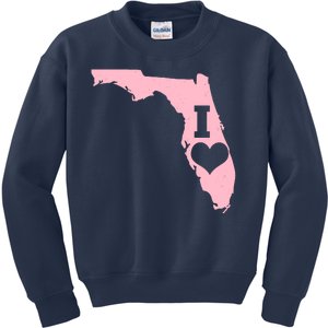 I Heart Love Florida State Kids Sweatshirt