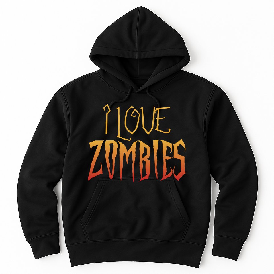 I Heart love Zombies Hoodie