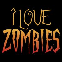 I Heart love Zombies Drawstring Bag
