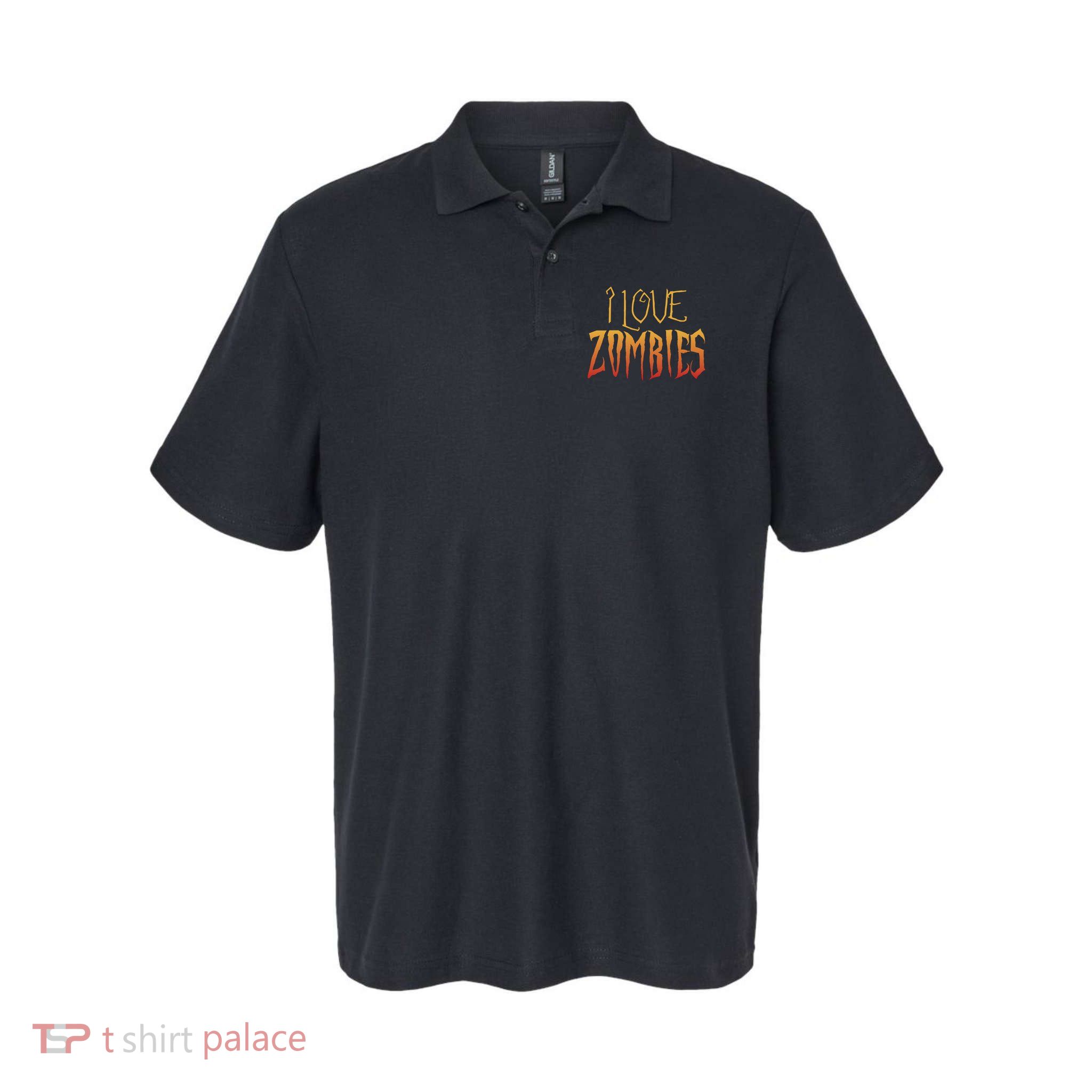 I Heart love Zombies Polo