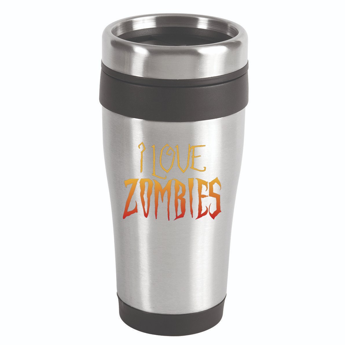 I Heart love Zombies 16oz Travel Tumbler
