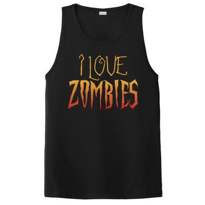 I Heart love Zombies PosiCharge Competitor Tank