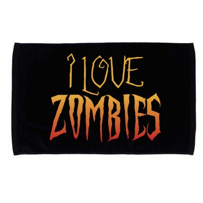 I Heart love Zombies Microfiber Hand Towel