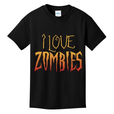I Heart love Zombies Kids T-Shirt