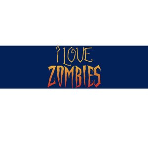 I Heart love Zombies Bumper Sticker