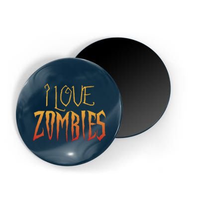 I Heart love Zombies Magnet