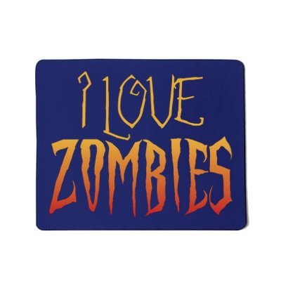 I Heart love Zombies Mousepad