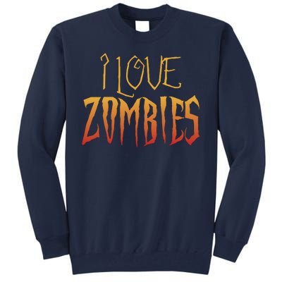 I Heart love Zombies Tall Sweatshirt