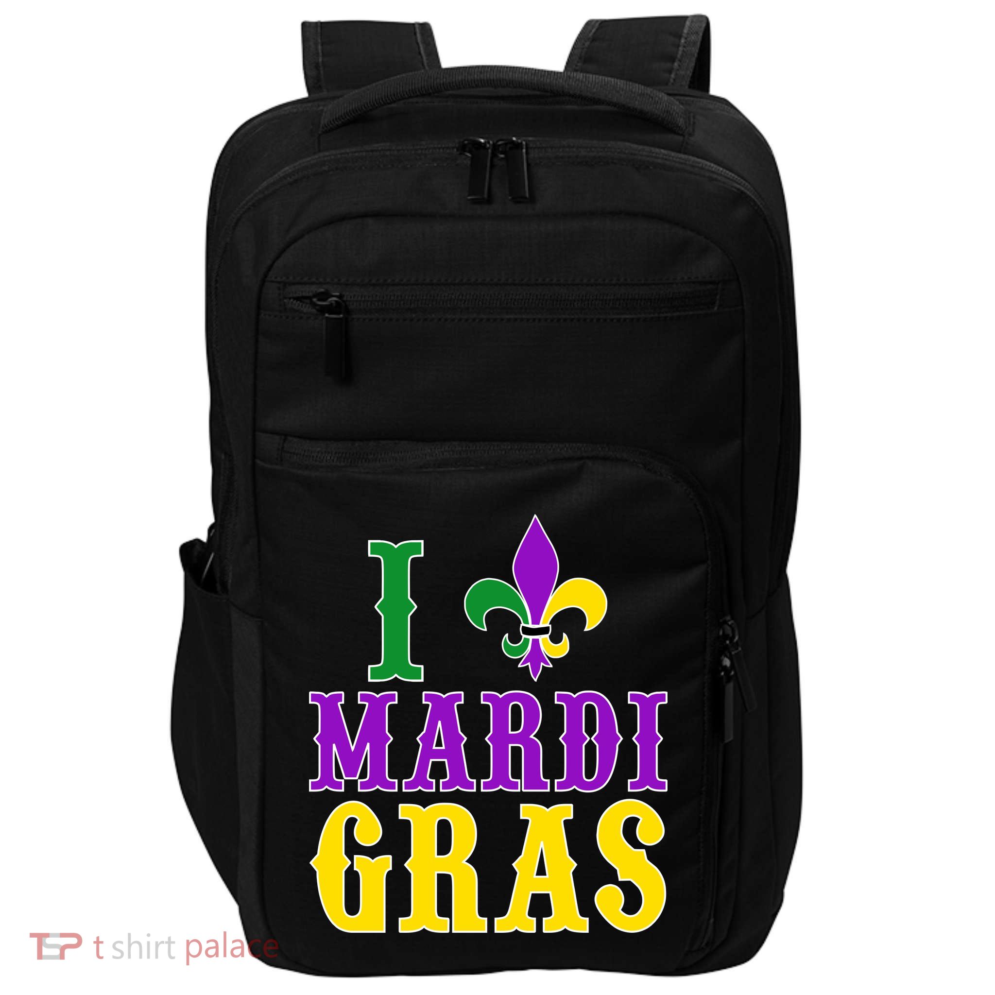 I Heart Mardi Gras Impact Tech Backpack