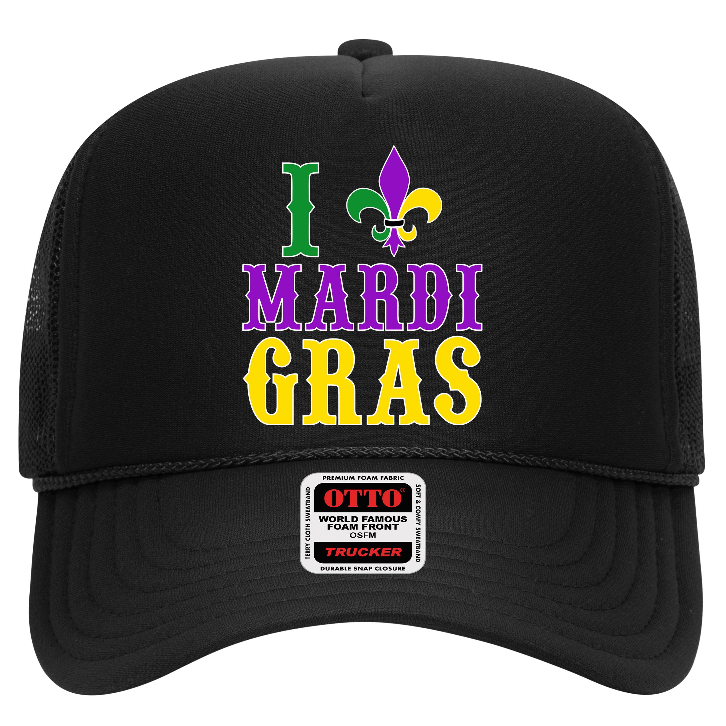 I Heart Mardi Gras Hat