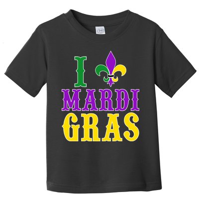 I Heart Mardi Gras Toddler T-Shirt