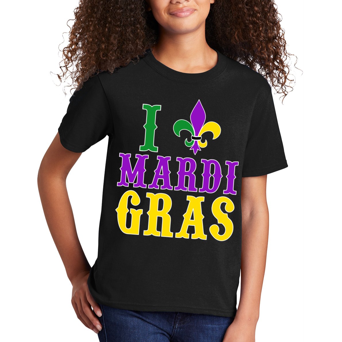 I Heart Mardi Gras Kids T-Shirt