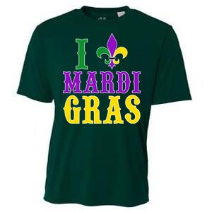 I Heart Mardi Gras Cooling Performance Crew T-Shirt