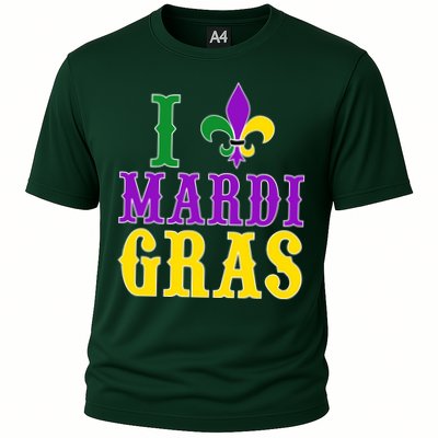 I Heart Mardi Gras Performance Shirt