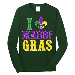 I Heart Mardi Gras Long Sleeve Shirt