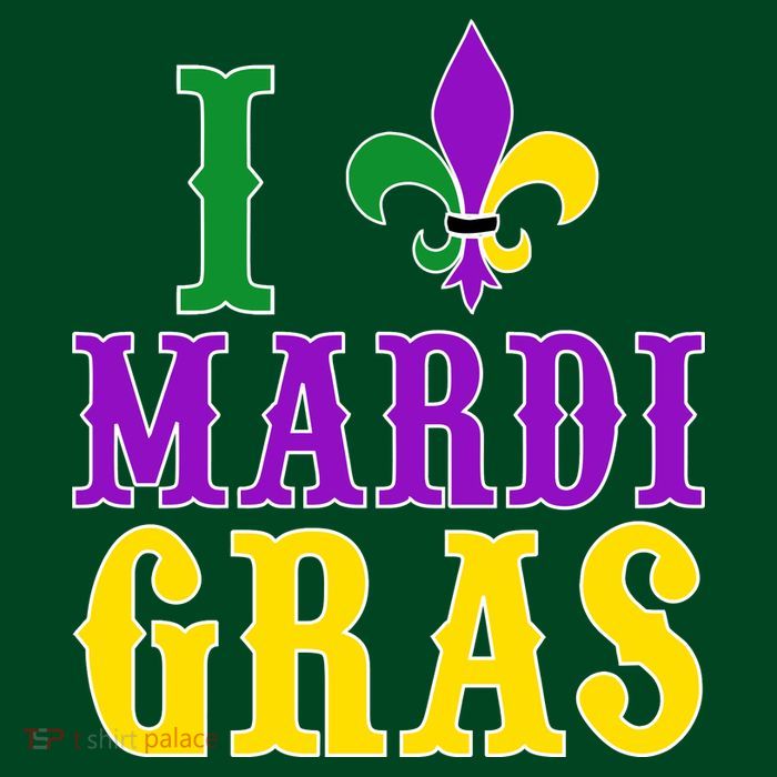I Heart Mardi Gras T-Shirt