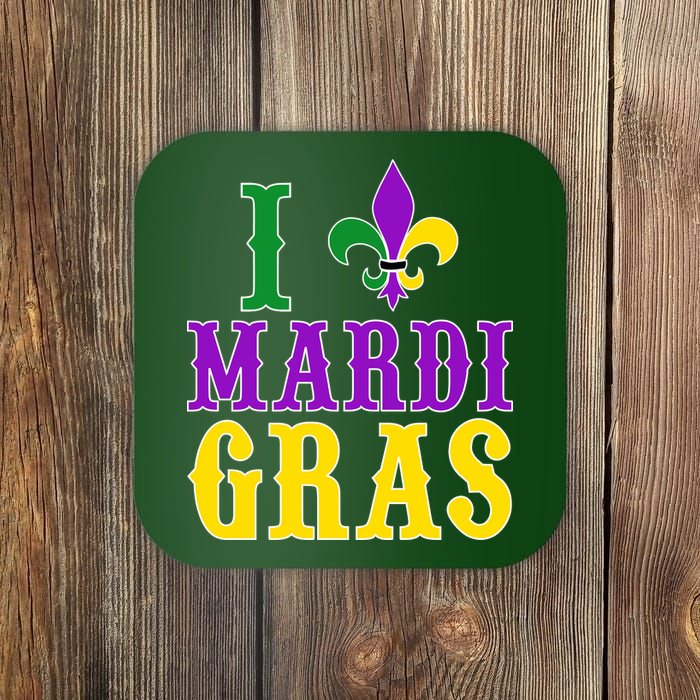 I Heart Mardi Gras Coaster