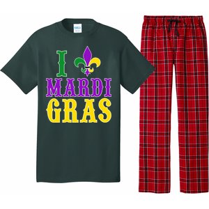 I Heart Mardi Gras Pajama Set