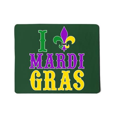 I Heart Mardi Gras Mousepad