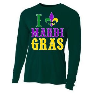 I Heart Mardi Gras Cooling Performance Long Sleeve Crew