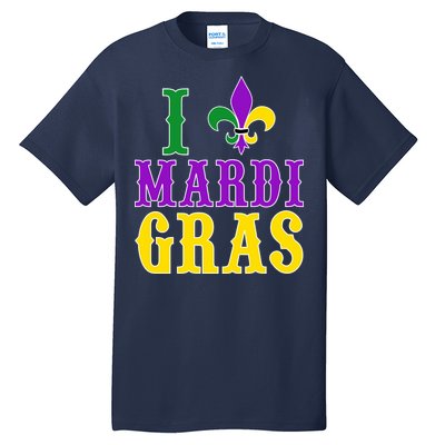 I Heart Mardi Gras Tall T-Shirt