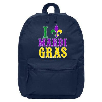 I Heart Mardi Gras 16 in Basic Backpack