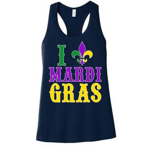 I Heart Mardi Gras Women's Racerback Tank