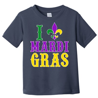 I Heart Mardi Gras Toddler T-Shirt