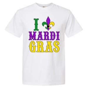 I Heart Mardi Gras Garment-Dyed Heavyweight T-Shirt