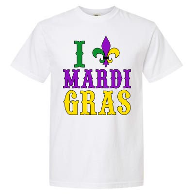 I Heart Mardi Gras Garment-Dyed Heavyweight T-Shirt