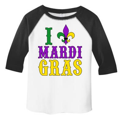 I Heart Mardi Gras Toddler Fine Jersey T-Shirt