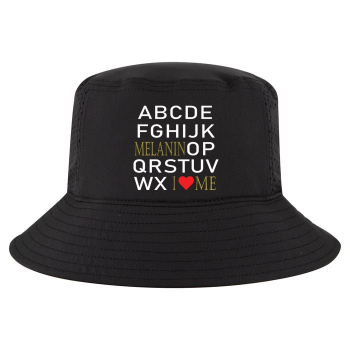 I Heart Melanin Alphabet  Cool Comfort Performance Bucket Hat