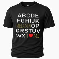 I Heart Melanin Alphabet  Cooling Performance Crew T-Shirt