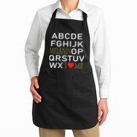 I Heart Melanin Alphabet  Apron